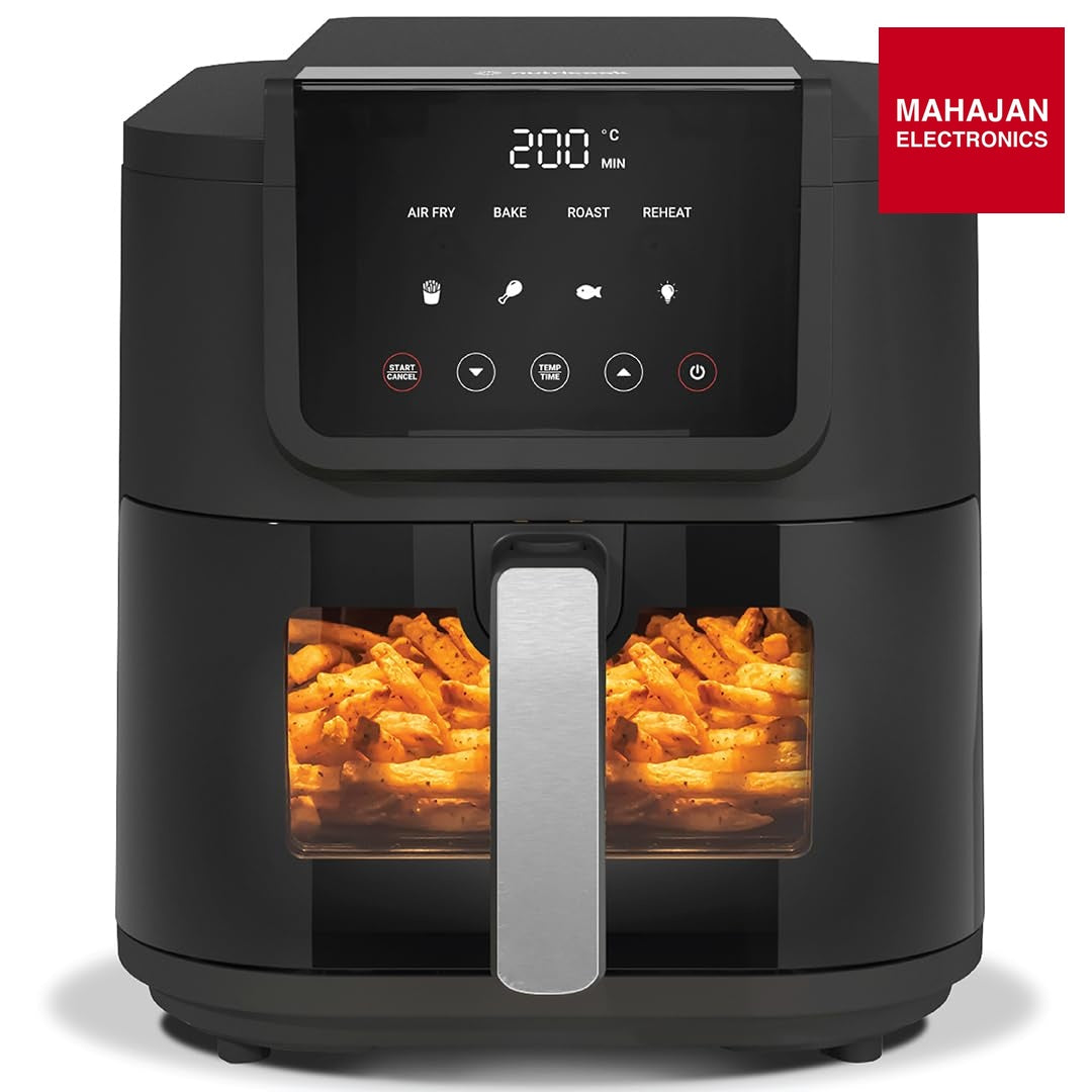 Nutricook Slim XL 7.6L Air Fryer with 100% Toxin-Free Ceramic Coating—No PTFE, PFAS, PFOA or Microplastics – Mahajan Electronics Online.