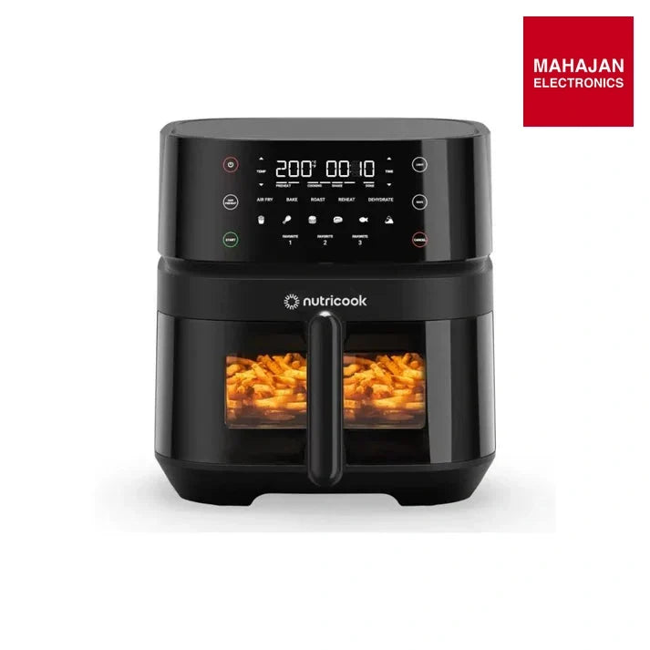 Nutricook NC-AF357VIN Air Fryer 3 VISION Digital Control Panel Display, 10 Preset Programs Air Fryer (5.7 L) ā Mahajan Electronics Online.