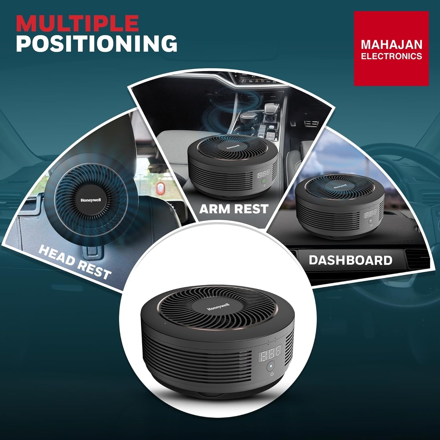 Honeywell New Launched Move Pure 4 Car Air Purifier, 3-in-1 Filtration, HEPA filter, removes 99.99% of PM2.5 – Mahajan Electronics Online.