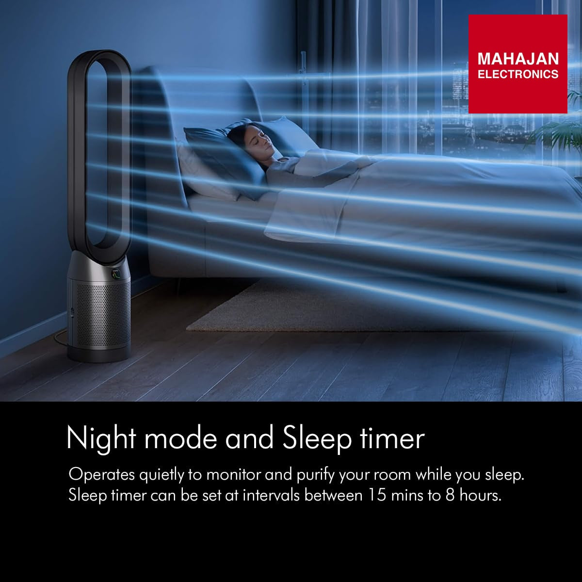 Dyson Air Purifier Cool PC1 | Removes 99.95% of allergens & pollutants as small as PM 0.1 Auto, Sleep and Night modes | Control via remote, App, compatible voice assistants | 2 Year Warranty Mahajan Electronics Online