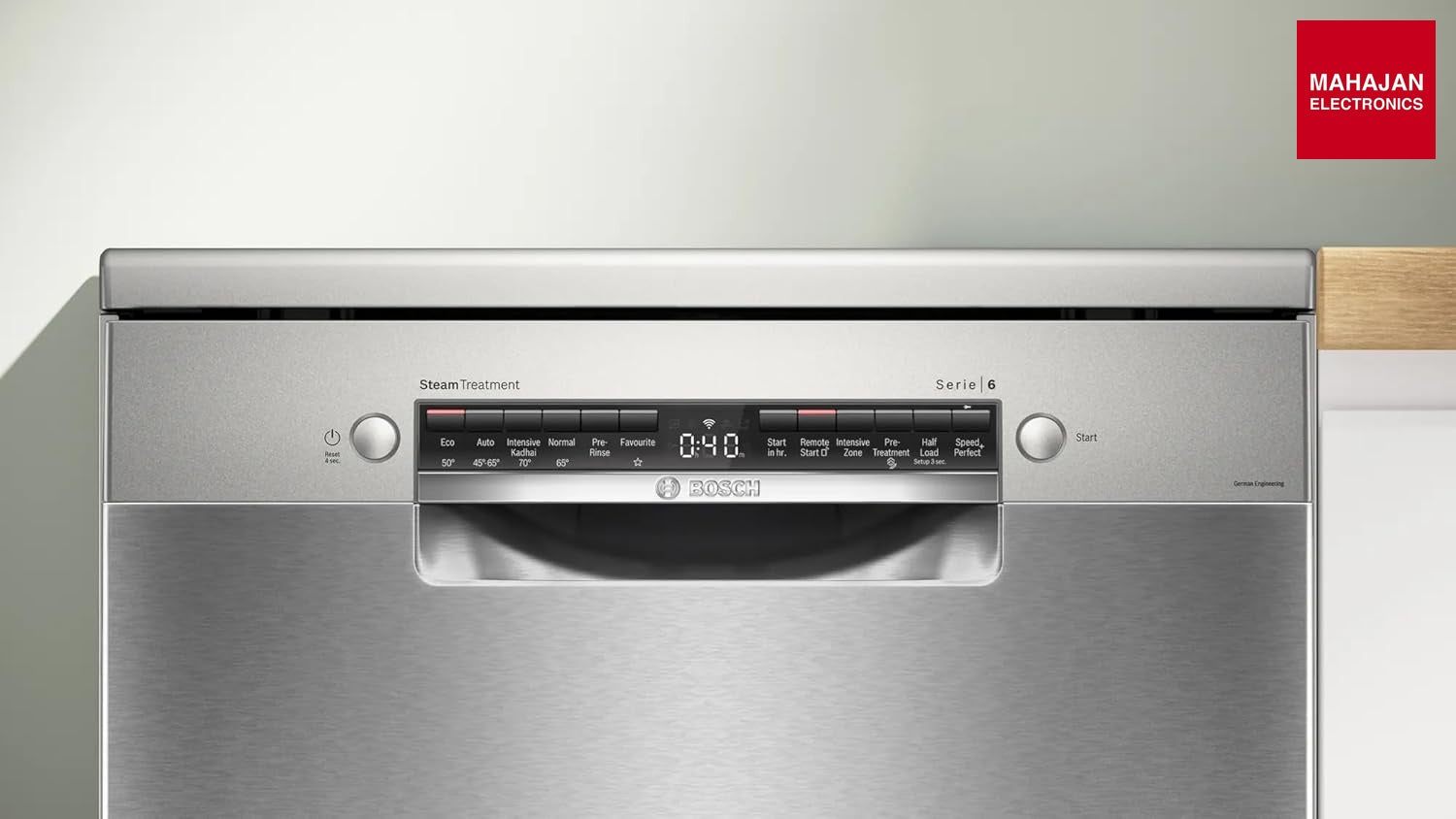 Bosch SMS6HMI00I 15 Place Series-6 Settings free-standing Dishwasher 60 cm Brushed steel anti-fingerprint,with Wi-Fi Dishwasher, ( Silver) Mahajan Electronics Online