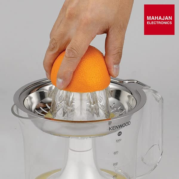Kenwood JE290A Electric Citrus Juicer, 1 Litre Capacity, 40 Watts, Automatic Juice Extractor for Citrus โ Mahajan Electronics Online.