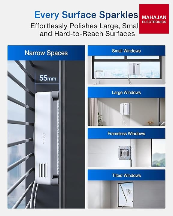 ECOVACS WINBOT MINI Window Cleaning Robot – Mahajan Electronics Online.