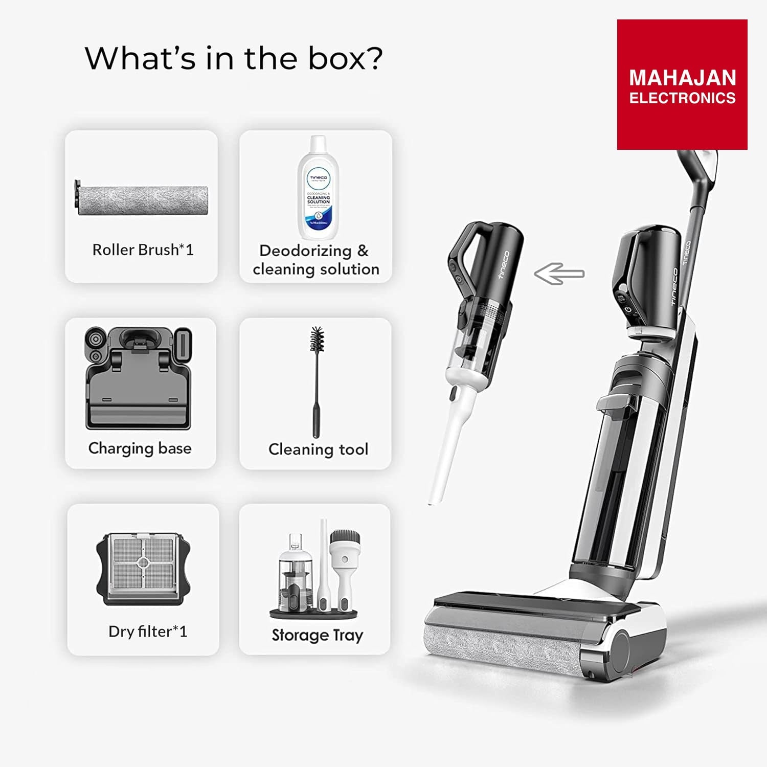 Tineco S5 Combo Cordless Wet & Dry Vacuum Cleaner, Converts to Handvac, Lightweight & Self-Propelled – Mahajan Electronics Online.