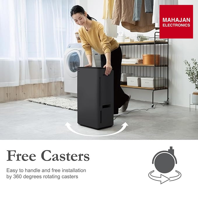 SHARP DW-T30FM-H Charcoal Gray Dehumidifier with Air Purifier I Dual louver, Plasmacluster Tech, VOCs I – Mahajan Electronics Online.