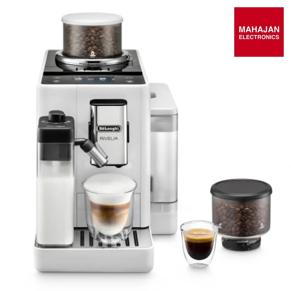 De’Longhi Rivelia EXAM440.55 | Fully Automatic Coffee Machine | Bean-to-Cup | LatteCrema Hot | 3.5” Touch – Mahajan Electronics Online.