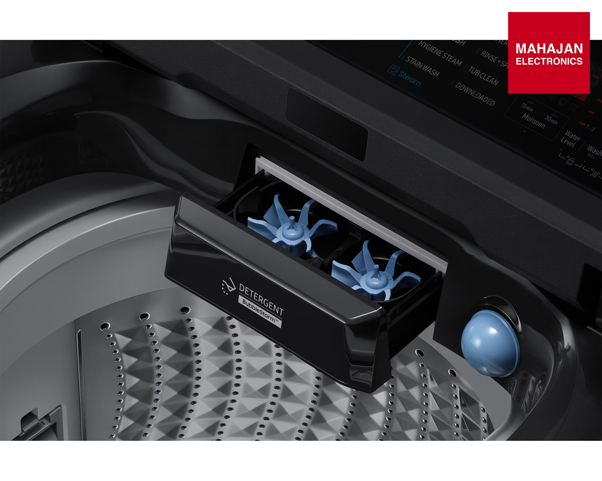 Samsung WA80F10B3B 10.0 kg Top Load Washing Machine with AI Wash and Heater ā Mahajan Electronics Online.