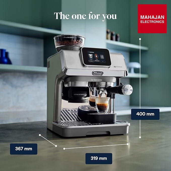 DeLonghi Cold Brew Coffee Machine, La Specialista Touch EC9455.M, Barista Style Espresso Coffee Machine with – Mahajan Electronics Online.