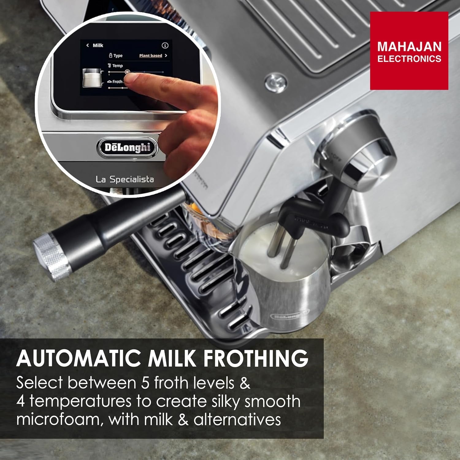 DeLonghi Cold Brew Coffee Machine, La Specialista Touch EC9455.M, Barista Style Espresso Coffee Machine with – Mahajan Electronics Online.