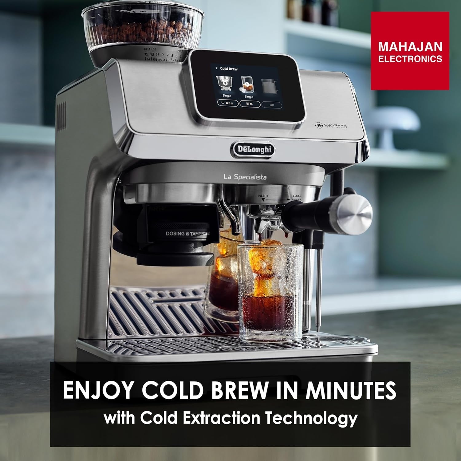 DeLonghi Cold Brew Coffee Machine, La Specialista Touch EC9455.M, Barista Style Espresso Coffee Machine with – Mahajan Electronics Online.