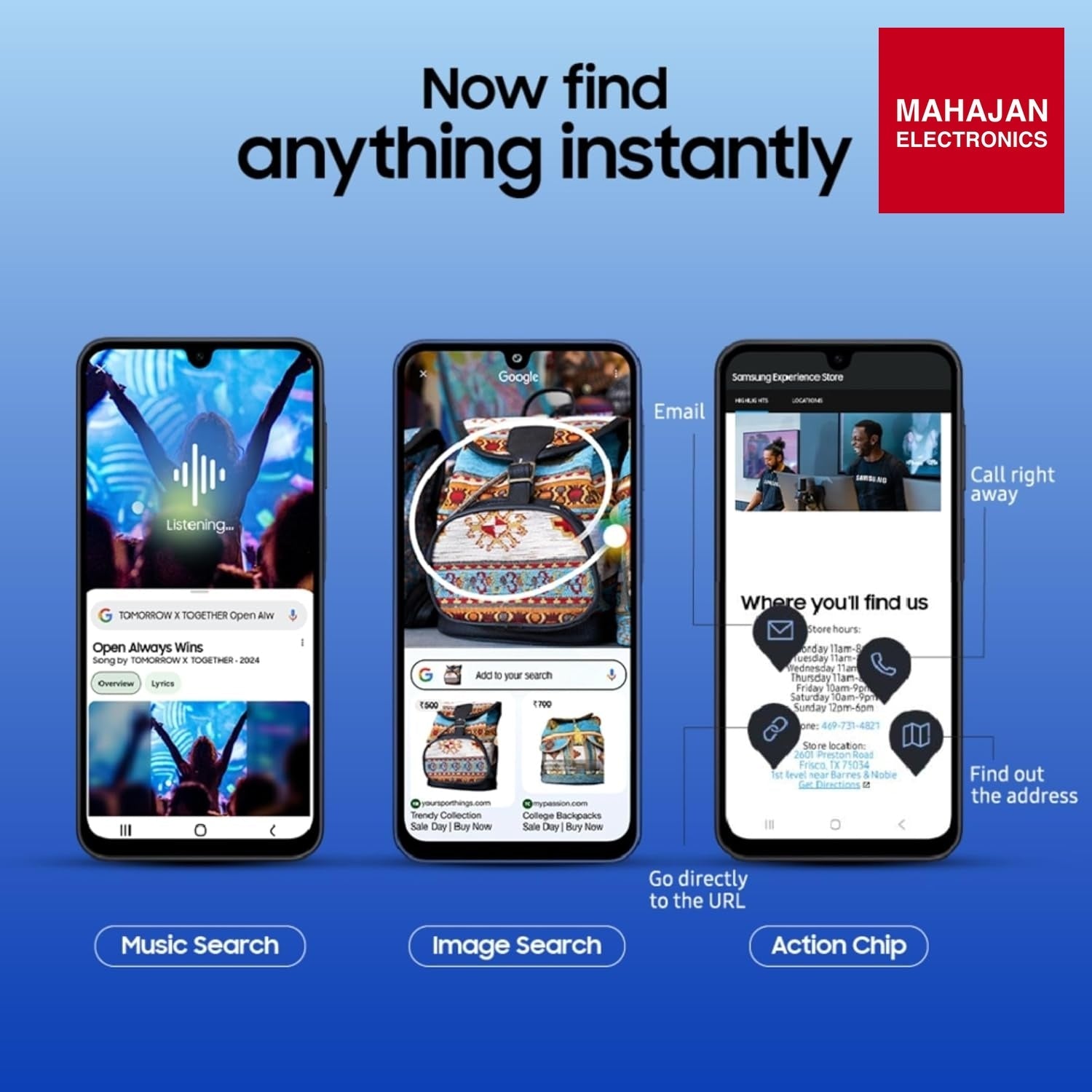 Samsung Galaxy A17 5G (Blue, 6GB RAM, 128GB Storage) | 50 MP No Shake Camera | Gemini Live | Circle to Search – Mahajan Electronics Online.