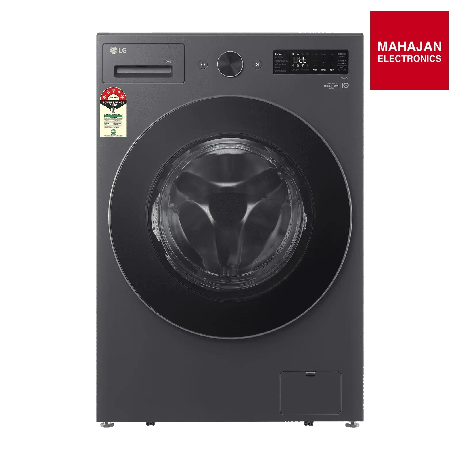 Buy LG FX62515B9E 15 Kg Fully Automatic Front Load Washing Machine Online at Best Price in Delhi NCR – Mahajan Electronics Online.