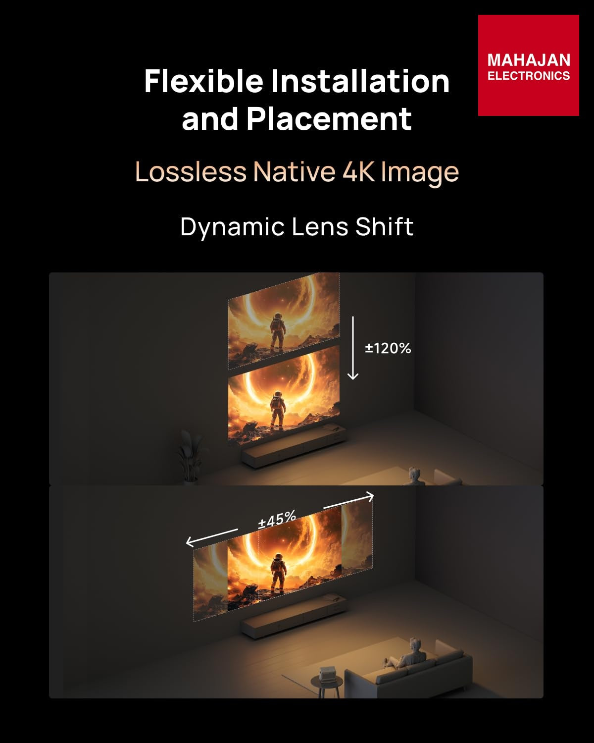 XGIMI 2025 New Launch Horizon 20 Max 4K RBG Triple Laser Home Projector, 5700 ISO Lumens,GTV & Licensed โ Mahajan Electronics Online.