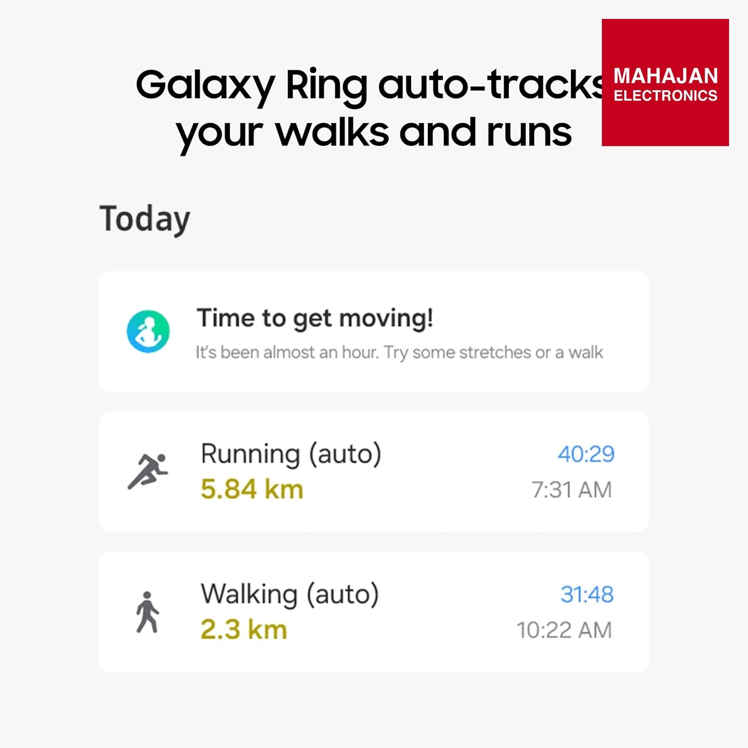 Samsung Galaxy Ring, with Smart AI, Size First W/Sizing Kit, No App Subscription, Fitness Monitor, Sleep – Mahajan Electronics Online.