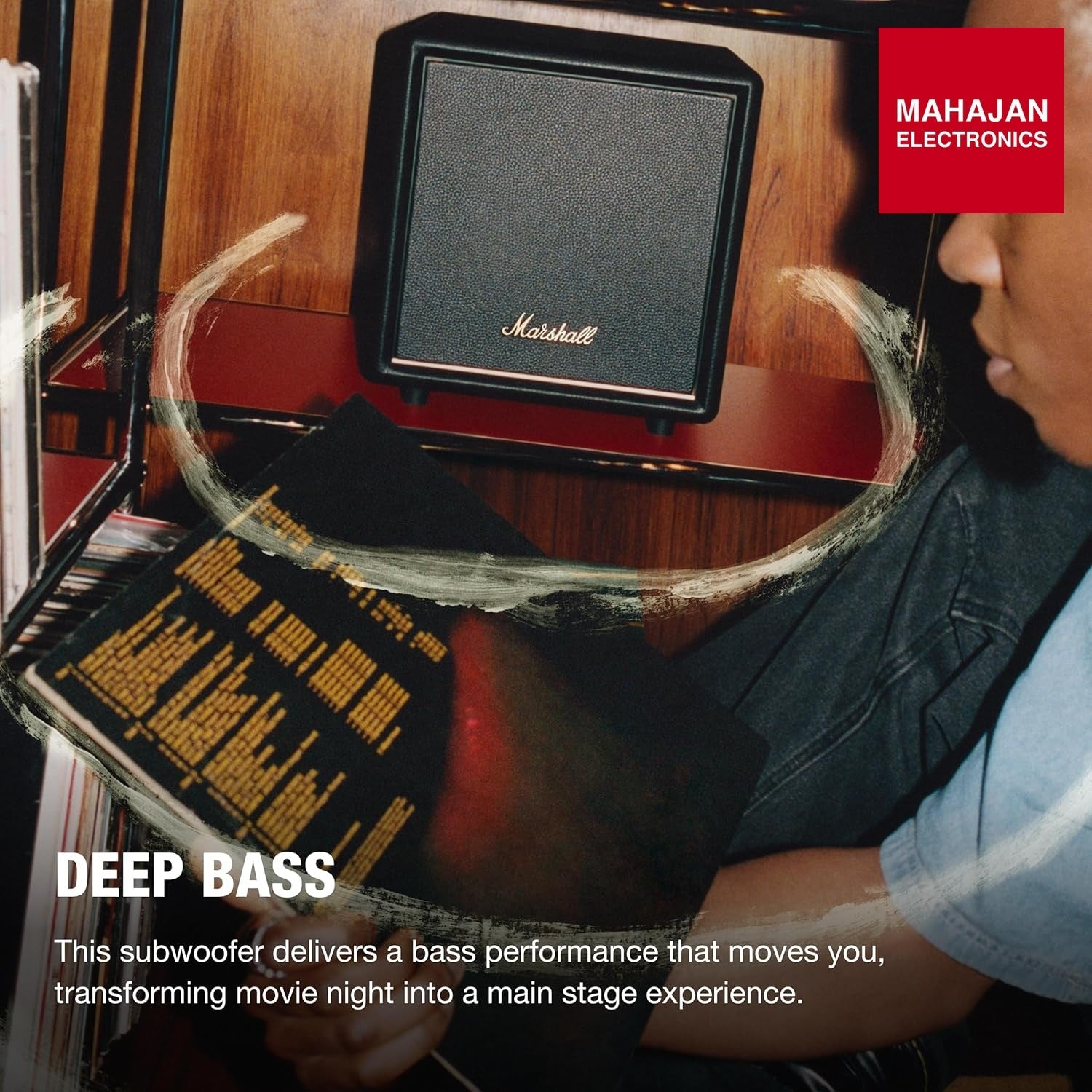 Marshall Heston SUB 200 Wireless subwoofer with Bluetooth LE-Audio – Mahajan Electronics Online.