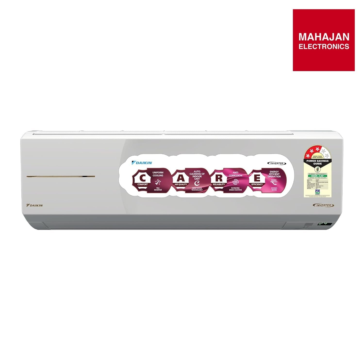 Daikin FTHT50XV16 2026 Series 1.5 Ton 3 Star Inverter Split AC (Cooling & Heating) โ Dew Clean, PM 2.5 โ Mahajan Electronics Online.