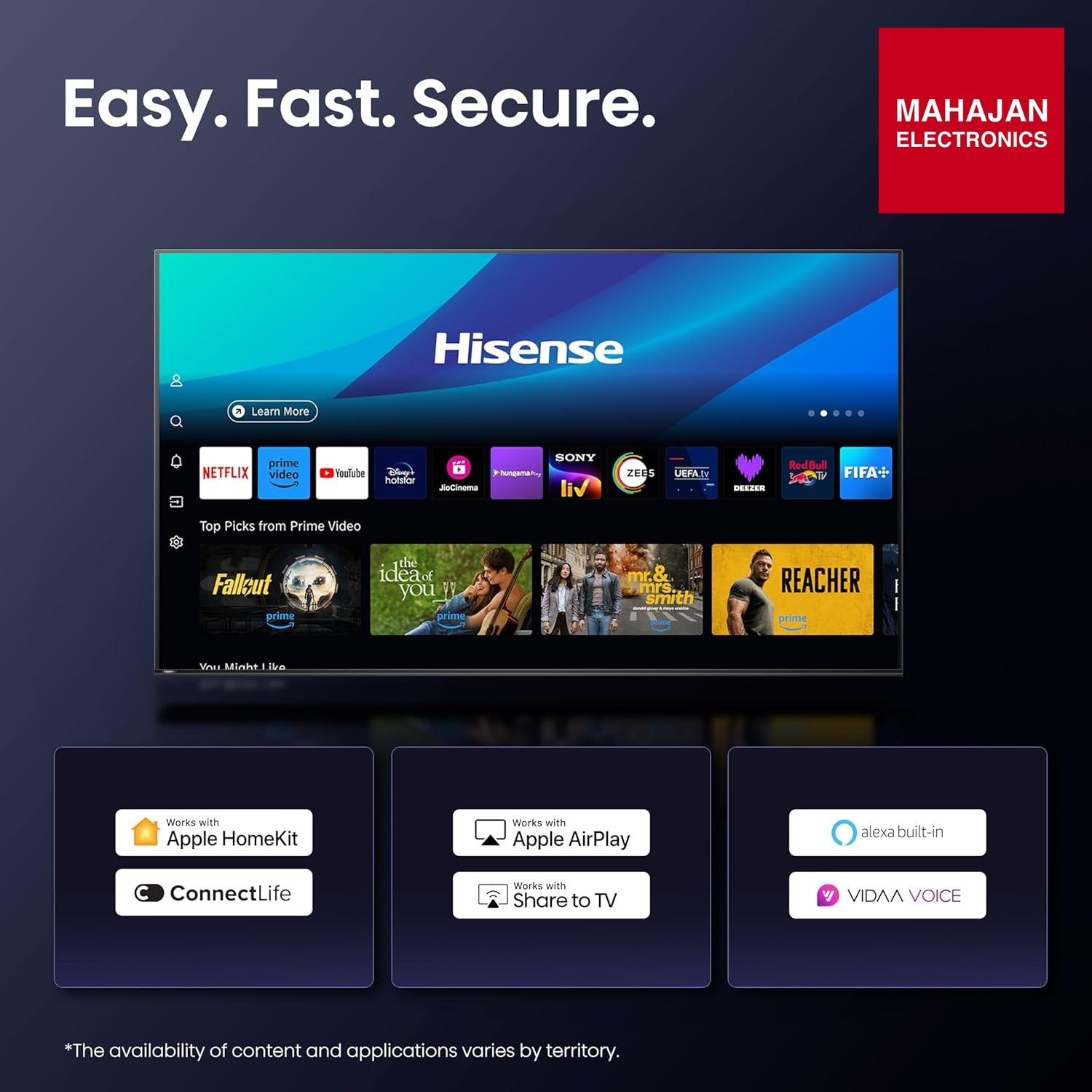 Hisense 75U7Q 189 cm (75 inches) U7Q Series 4K Ultra HD Smart QLED Mini LED TV – Mahajan Electronics Online.
