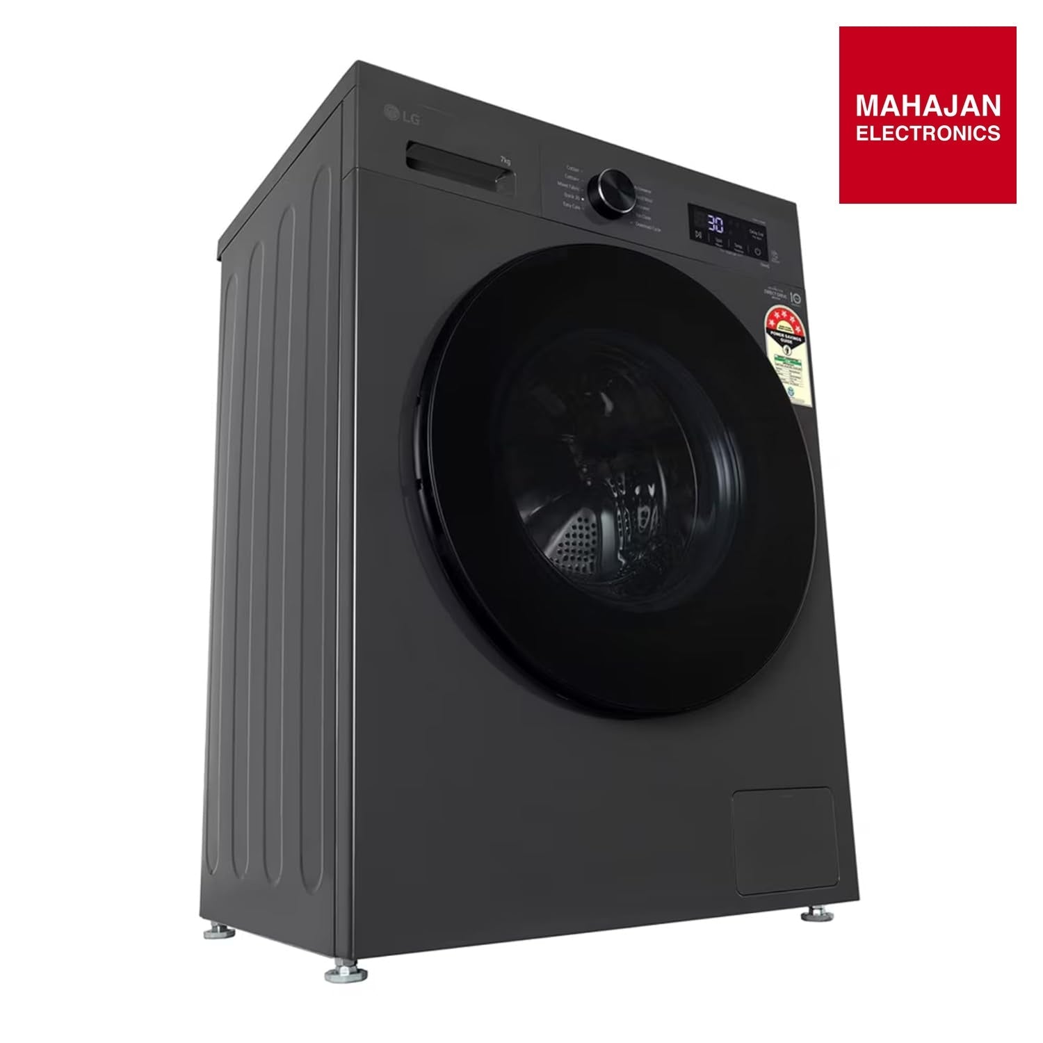 LG FHB1207Z4M 7 Kg 5 Star Inverter Direct Drive Fully Automatic Front Load Washing Machine ( Middle Black) Mahajan Electronics Online