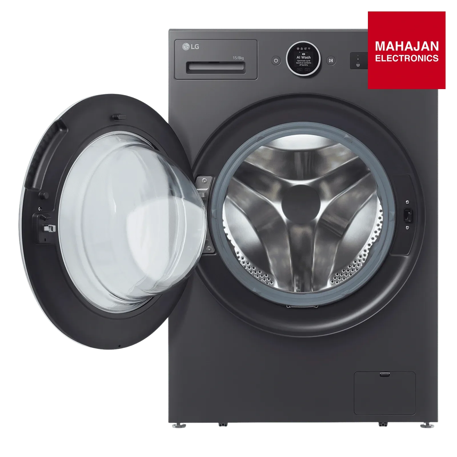 LG FDX91508A9E 15/8 kg Wi-Fi Inverter Fully Automatic Front Load Washing Machine (VX Series, AI Direct Drive – Mahajan Electronics Online.
