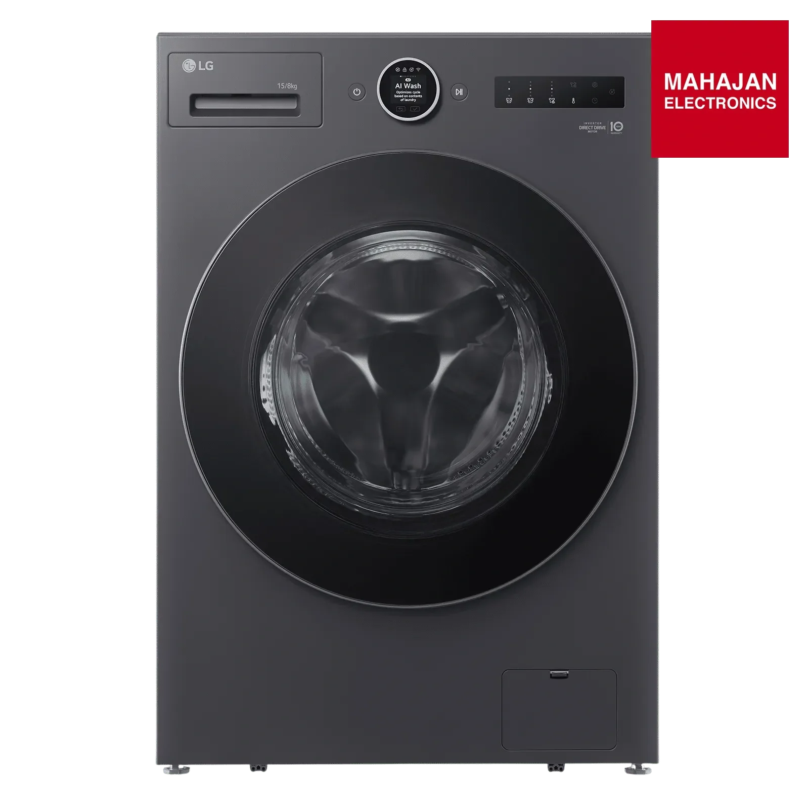 LG FDX91508A9E 15/8 kg Wi-Fi Inverter Fully Automatic Front Load Washing Machine (VX Series, AI Direct Drive – Mahajan Electronics Online.