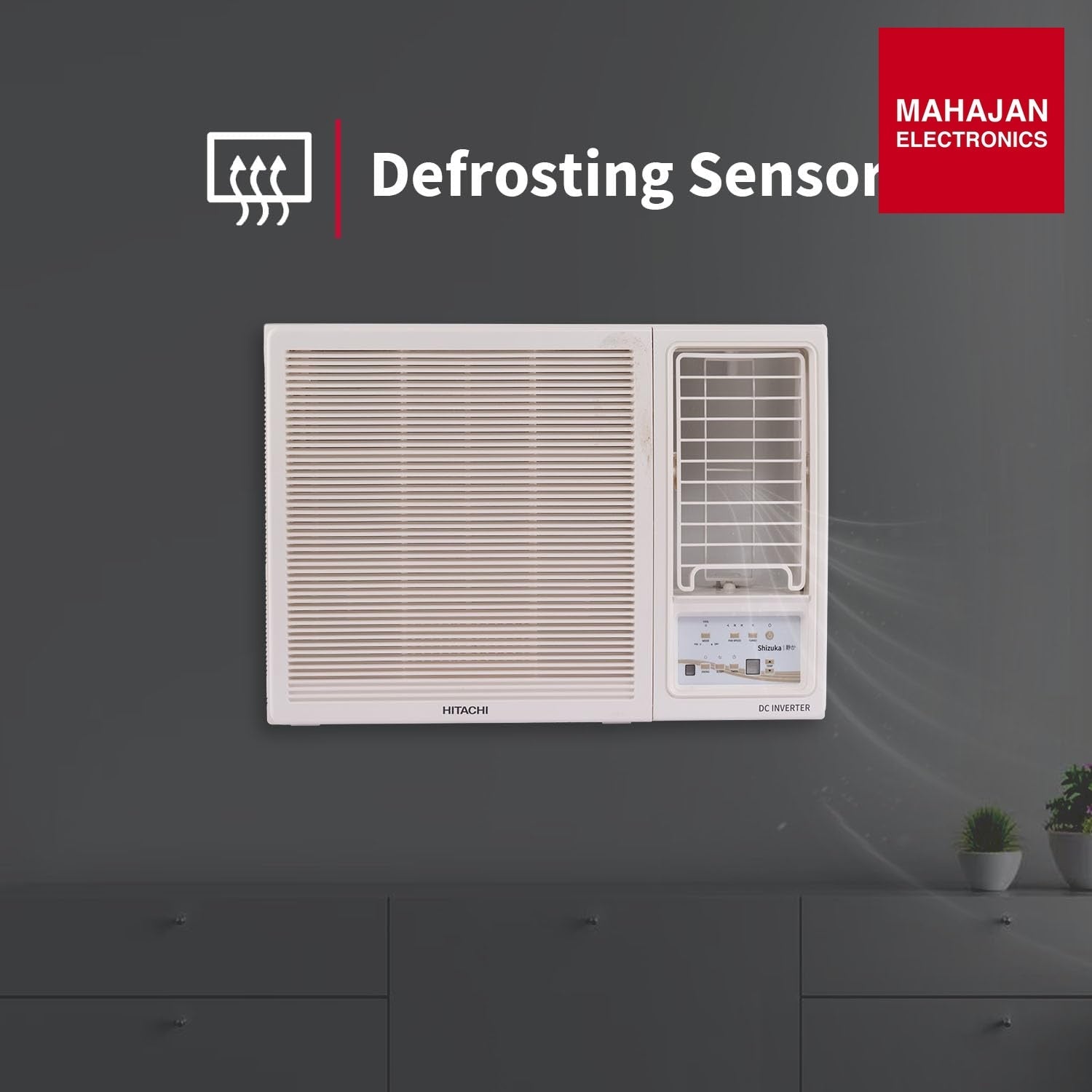 Hitachi RAW318HIEO 1.5 Ton 3 Star Inverter Window AC (100% Copper, R32 Refrigerant, Auto Restart, White) – Mahajan Electronics Online.