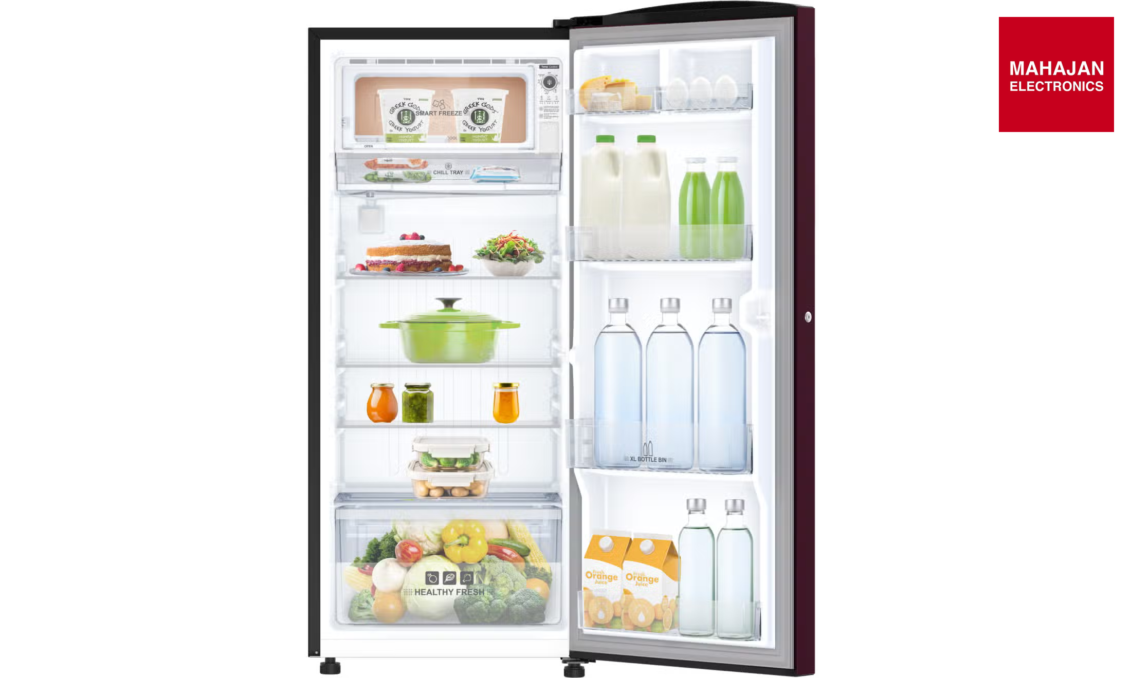 IFB IFBDC-2235IRP 197L 5 Star Direct Cool Inverter Single Door Refrigerator – Dream Red, Energy Efficient – Mahajan Electronics Online.