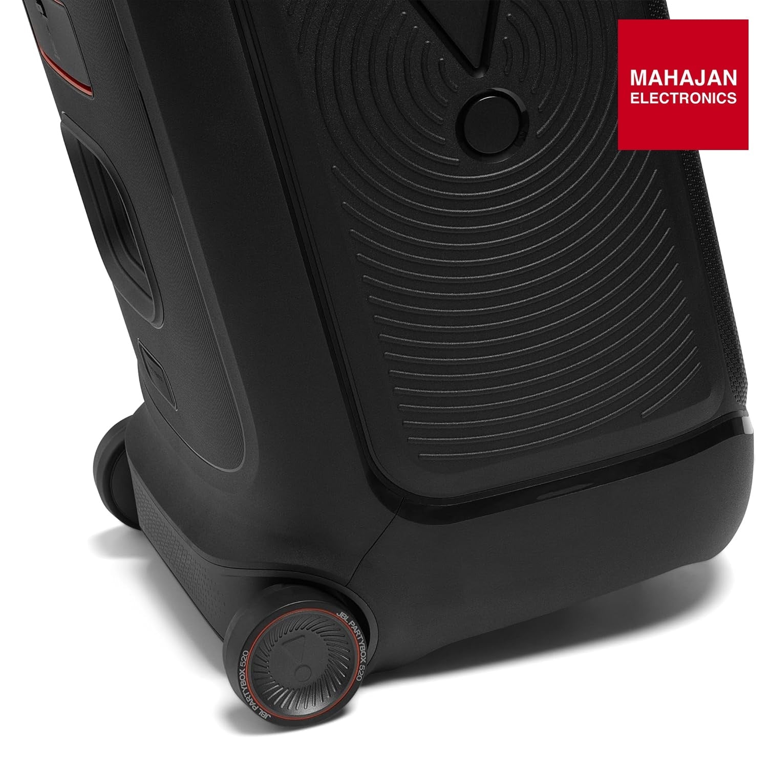 JBL Partybox 520 Wireless Bluetooth Party Speaker with Wireless Mic, Electrifying AI Sound Boost, Upto 15Hrs โ Mahajan Electronics Online.