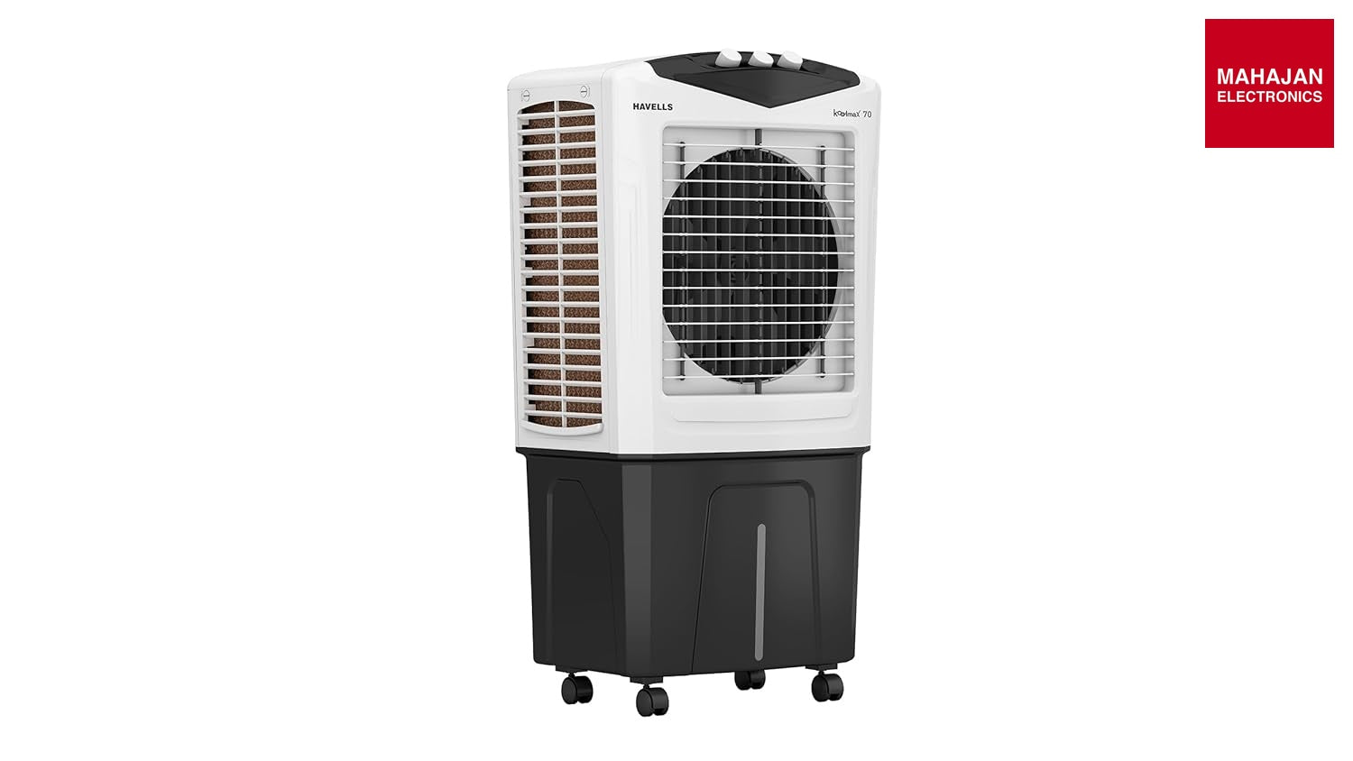 Havells Koolmax 70 L Desert Air Cooler for Room| Powerful Air-Delivery| Bacteria Shield Honeycomb Pads – Mahajan Electronics Online.