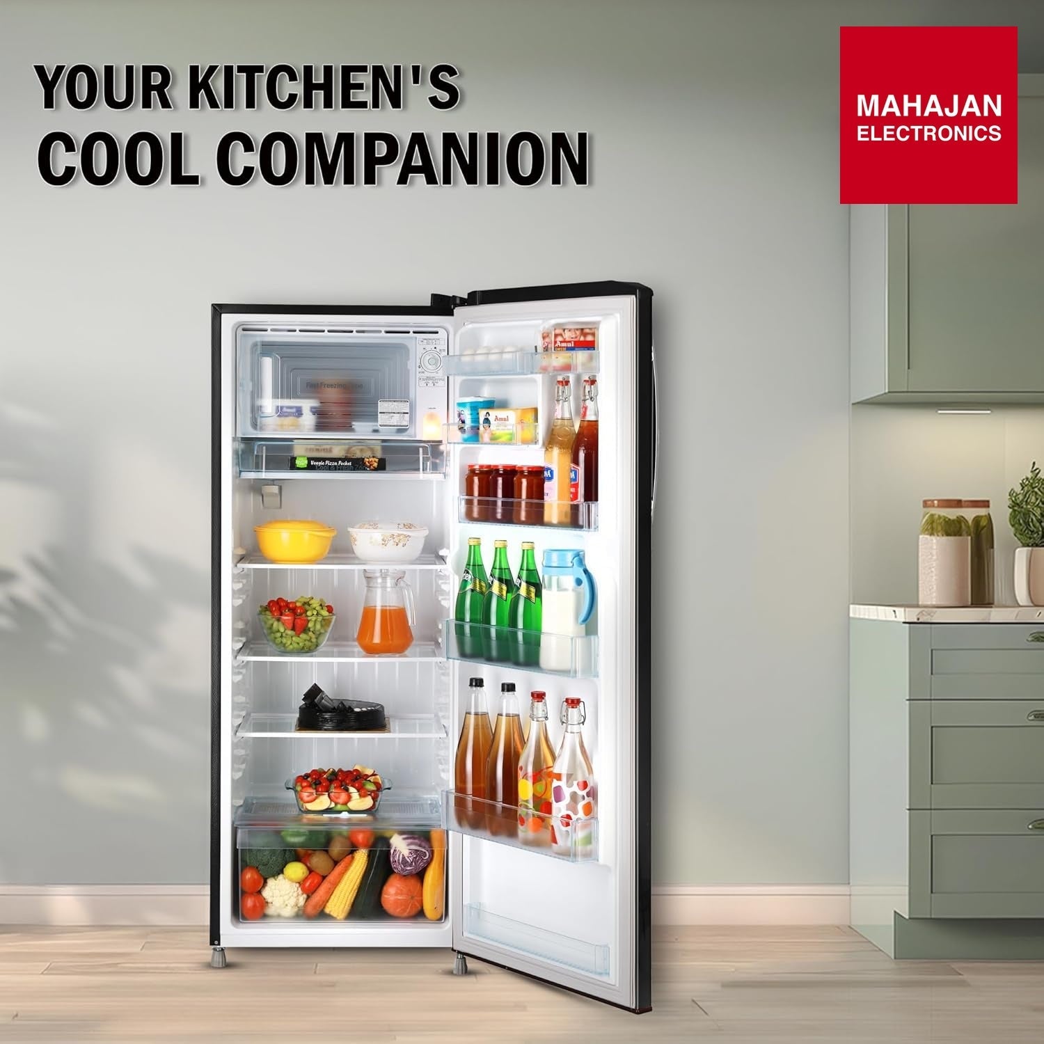 LG GLD2736YBES 261L 2 Star Direct Cool Single Door Refrigerator | Smart Inverter | Ebony Sheen | Mahajan – Mahajan Electronics Online.