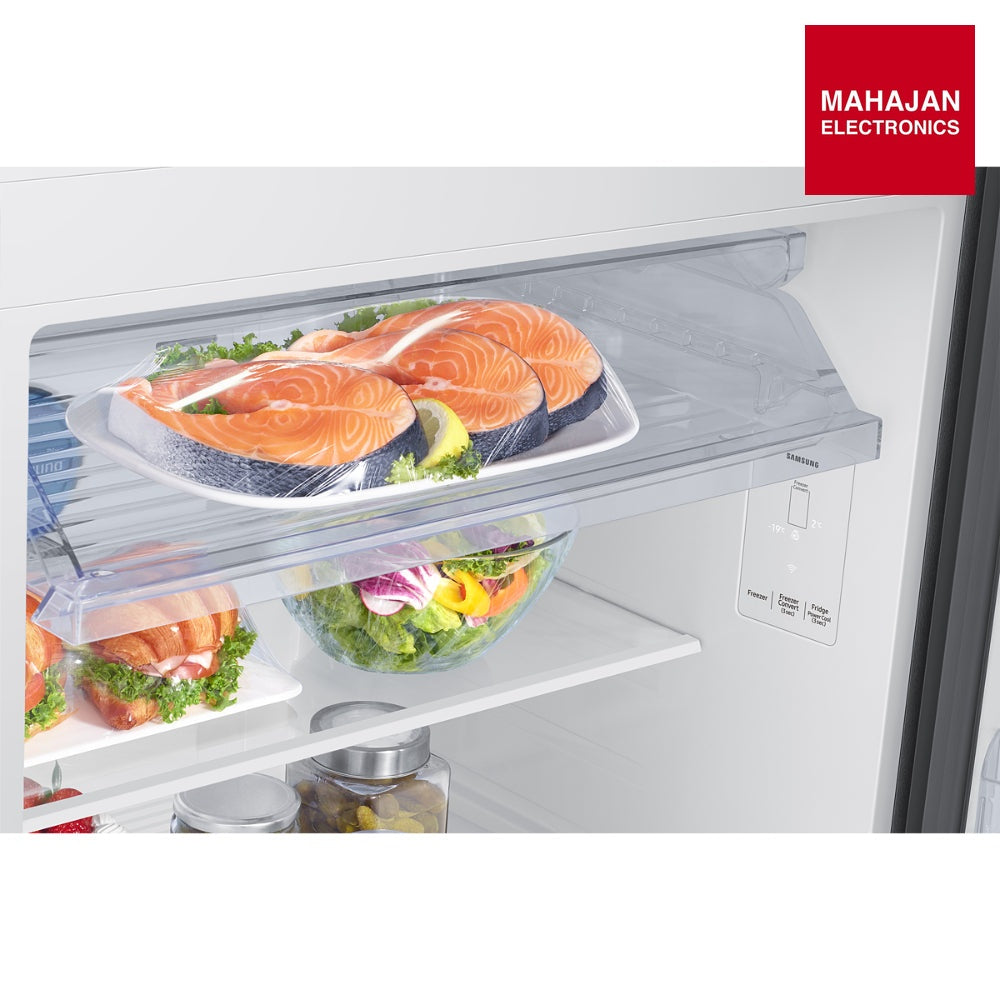 Samsung RT41DB6A4B22HL 396 L 2 Star Frost Free Double Door Refrigerator, Clean Black Glass – Mahajan Electronics Online.