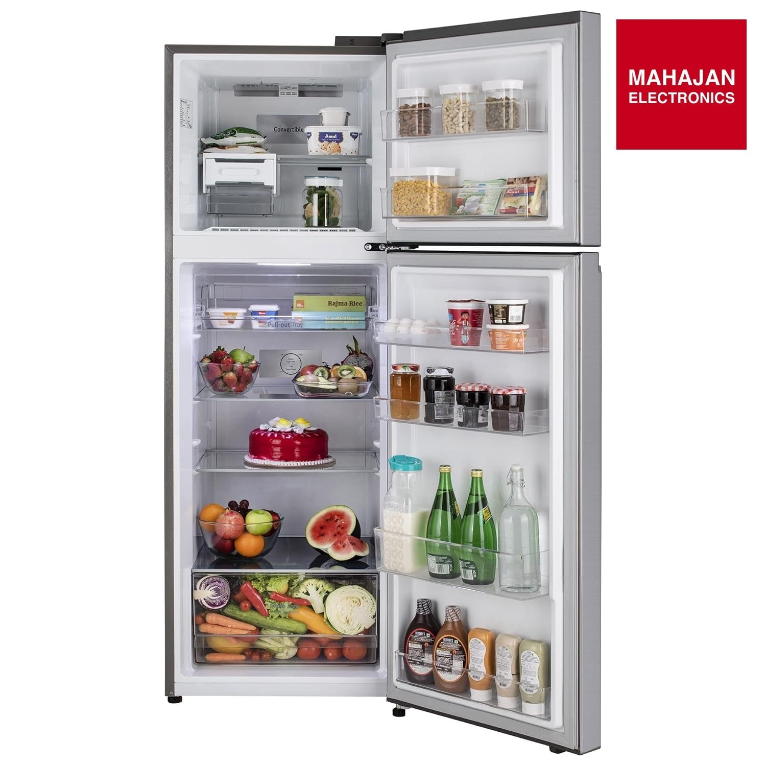LG GLT3426SNPZ 343L 2 Star Frost Free Double Door Refrigerator (Smart Inverter Compressor, Convertible – Mahajan Electronics Online.