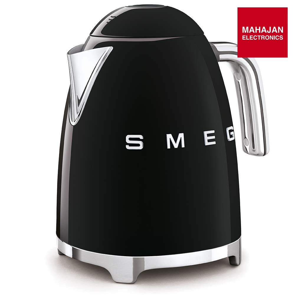 Smeg KLF03BLEU Electric Kettle Black 50's Style Aesthetic Black – Mahajan Electronics Online.