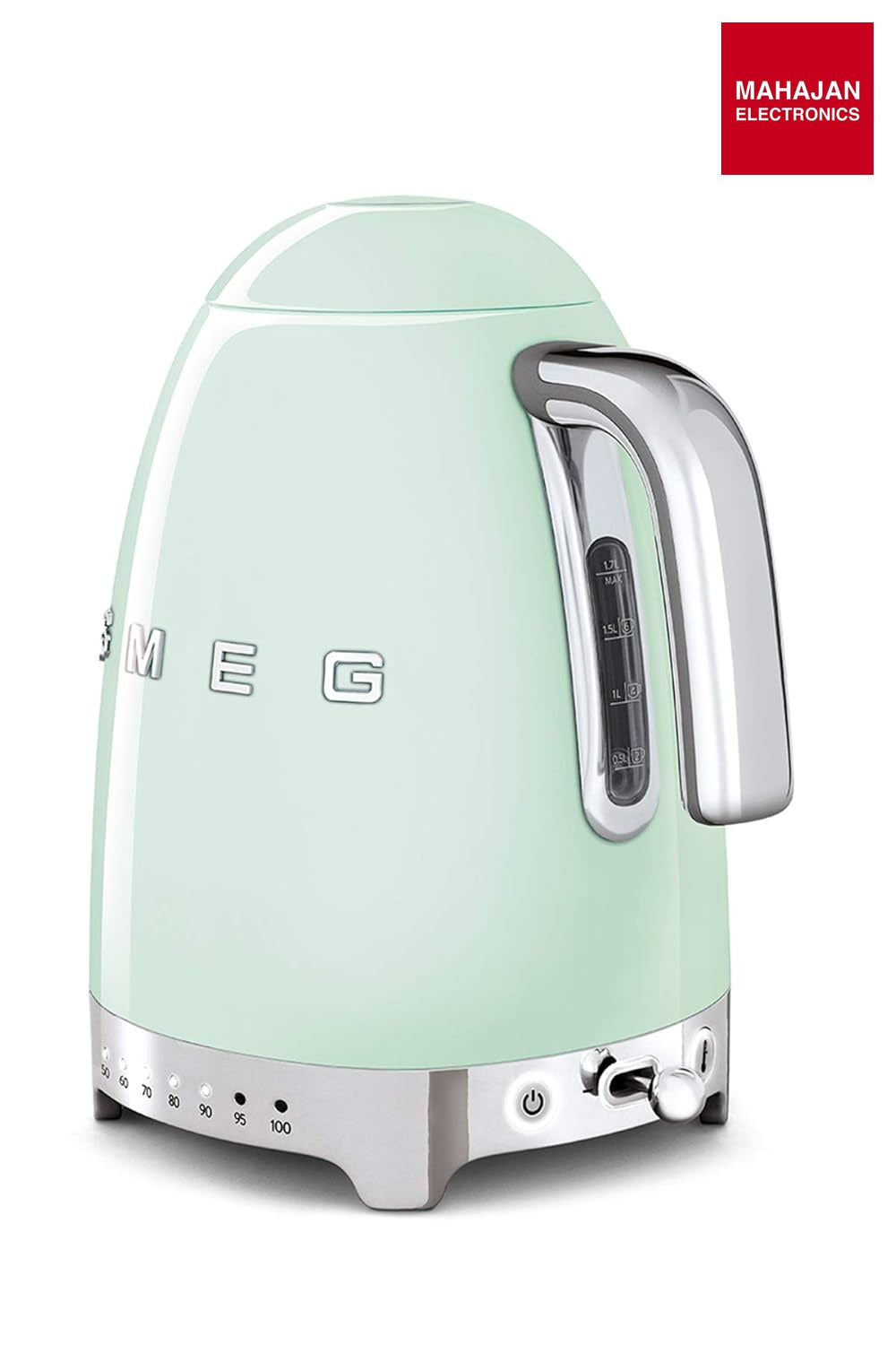 SMEG KLF04PGEU Variable temperature kettle Pastel Green 50's Style Aesthetic – Mahajan Electronics Online.