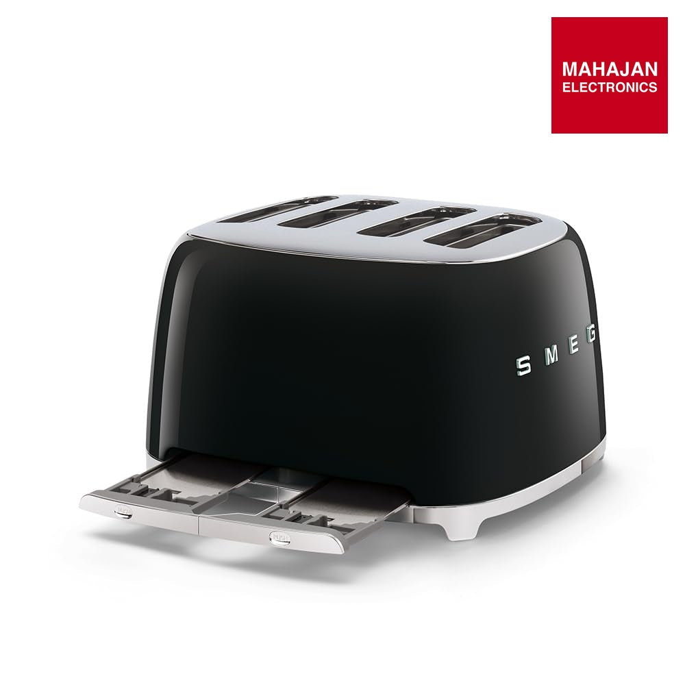 SMEG TSF03BLEU | Toaster 4 slices 50's Style | Colour : black – Mahajan Electronics Online.