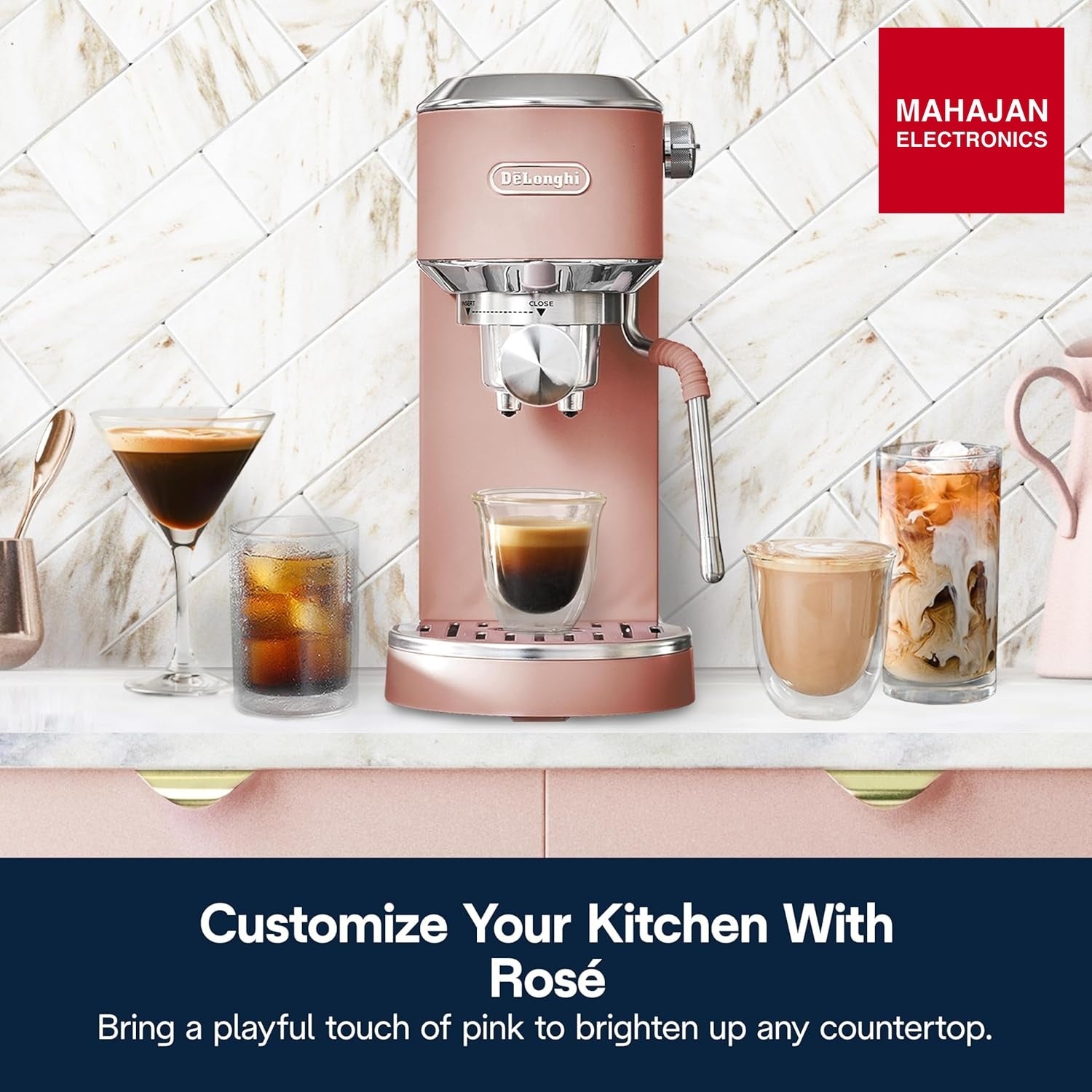 De’Longhi Dedica EC890.PK New Espresso machine – Stainless Steel Espresso Maker with Touch Display & Upgraded – Mahajan Electronics Online.