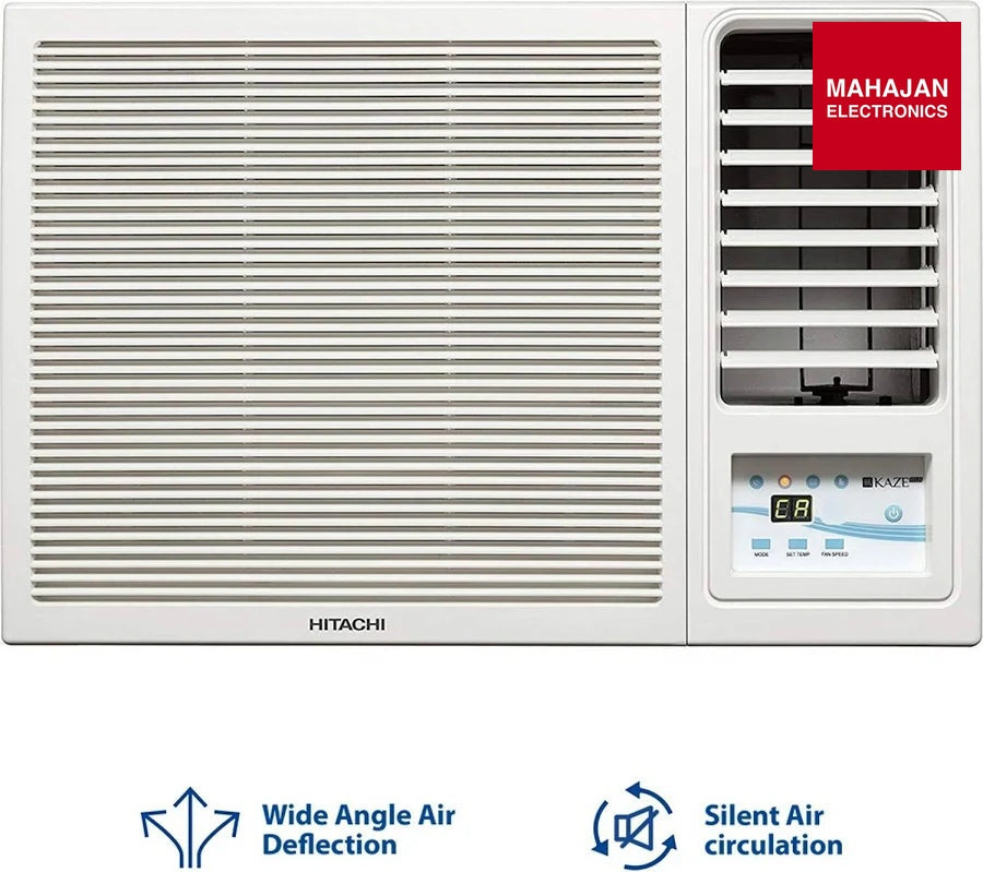 Hitachi RAW318HIDO 1.5 Ton 3 Star FIXED SPEED Window Air Conditioner (Kaze Plus Series) Online-Mahajan – Mahajan Electronics Online.