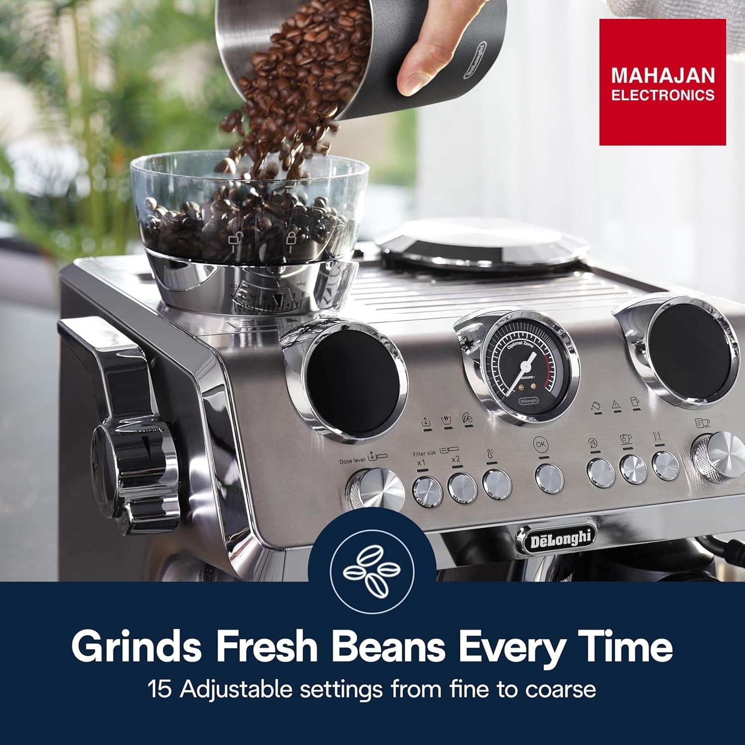 De'Longhi EC9885.M La Specialista Maestro Espresso Machine with Grinder, Auto & Manual Milk Frother – Mahajan Electronics Online.