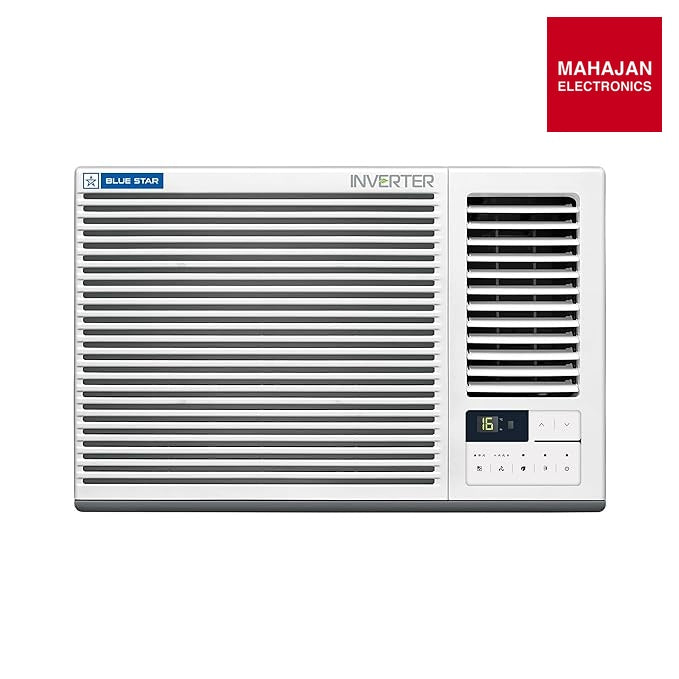 Blue Star WIA318GXU 1.5 Ton 3 Star Inverter Window AC | Copper Condenser, Turbo Cool, Anti-Bacterial Filter – Mahajan Electronics Online.