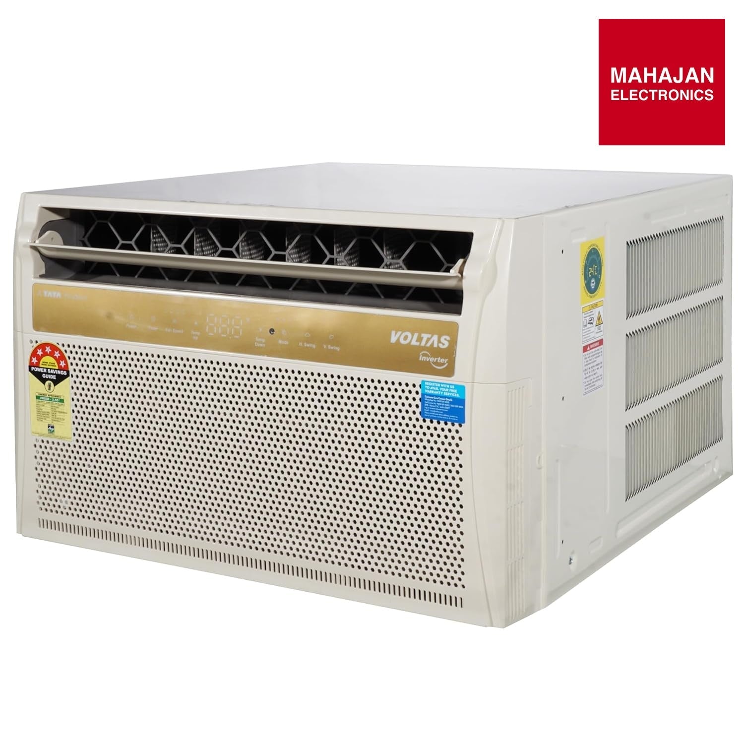 Voltas 185Inv Topaz 1.5 Ton 5 Star (2026) Inverter Window AC – Copper Condenser, R32 Refrigerant, High – Mahajan Electronics Online.