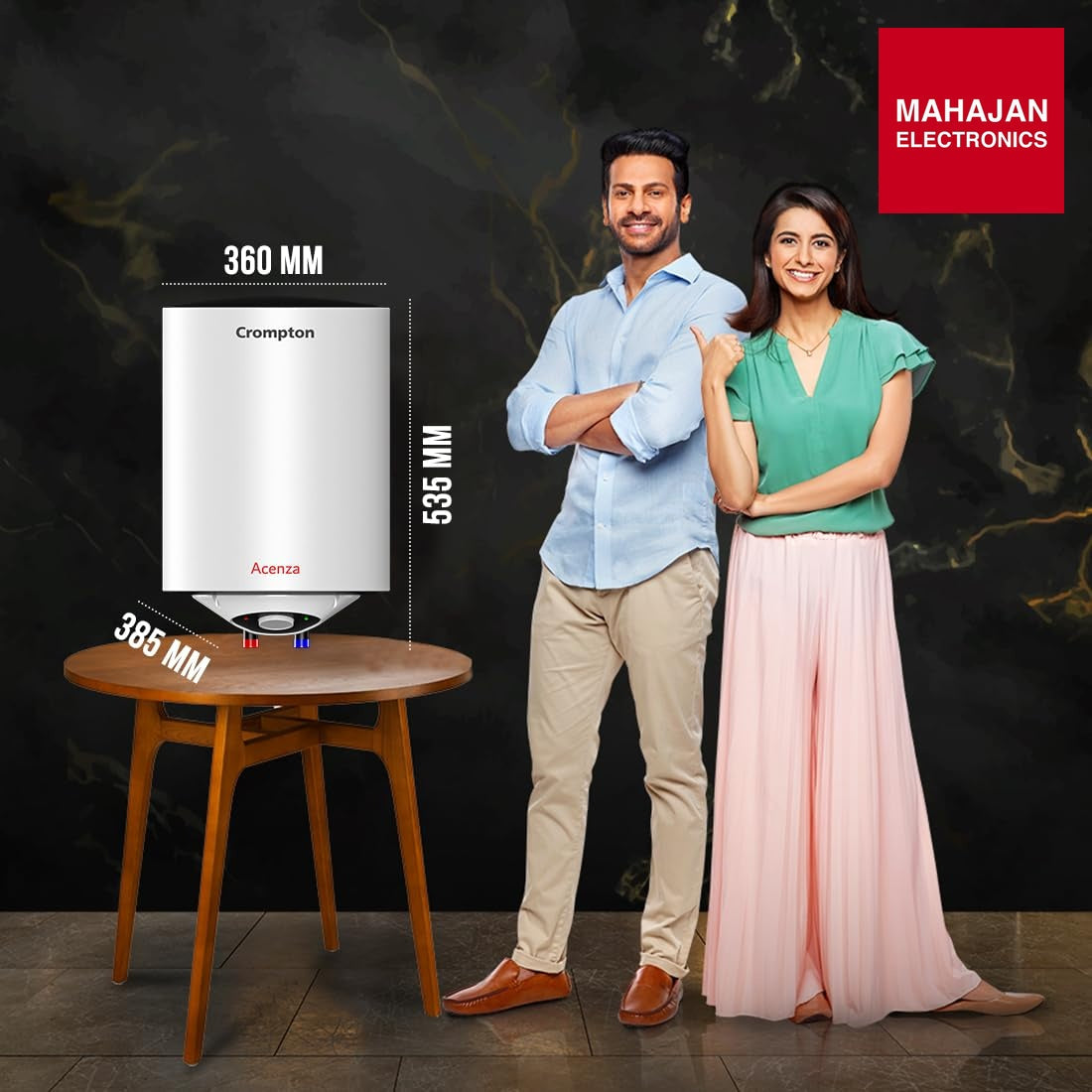 Crompton Acenza Plus 25L Storage Water Heater (ASWH-6125) – Mahajan Electronics Online.