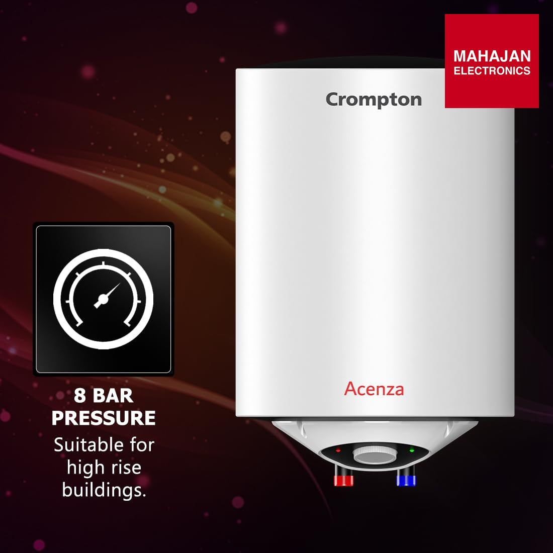 Crompton Acenza Plus 25L Storage Water Heater (ASWH-6125) – Mahajan Electronics Online.