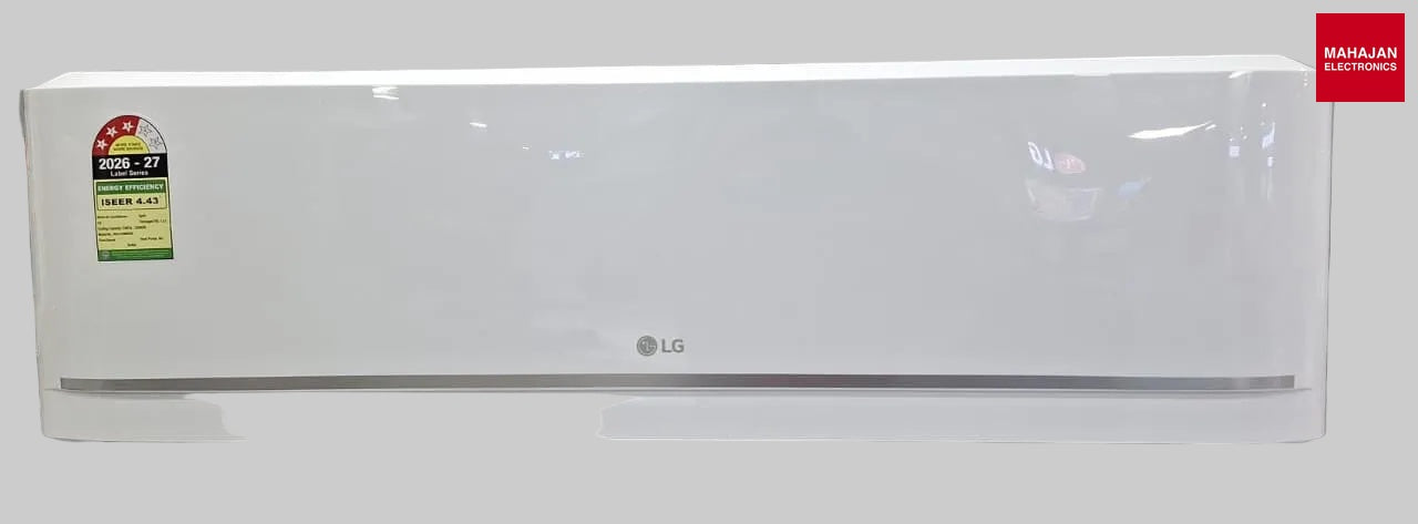 LG AS-C19MNXE 1.5 Ton 3 Star (2026 Fix Speed) Split AC – Copper Condenser, R32 Refrigerant, White 2026 – Mahajan Electronics Online.