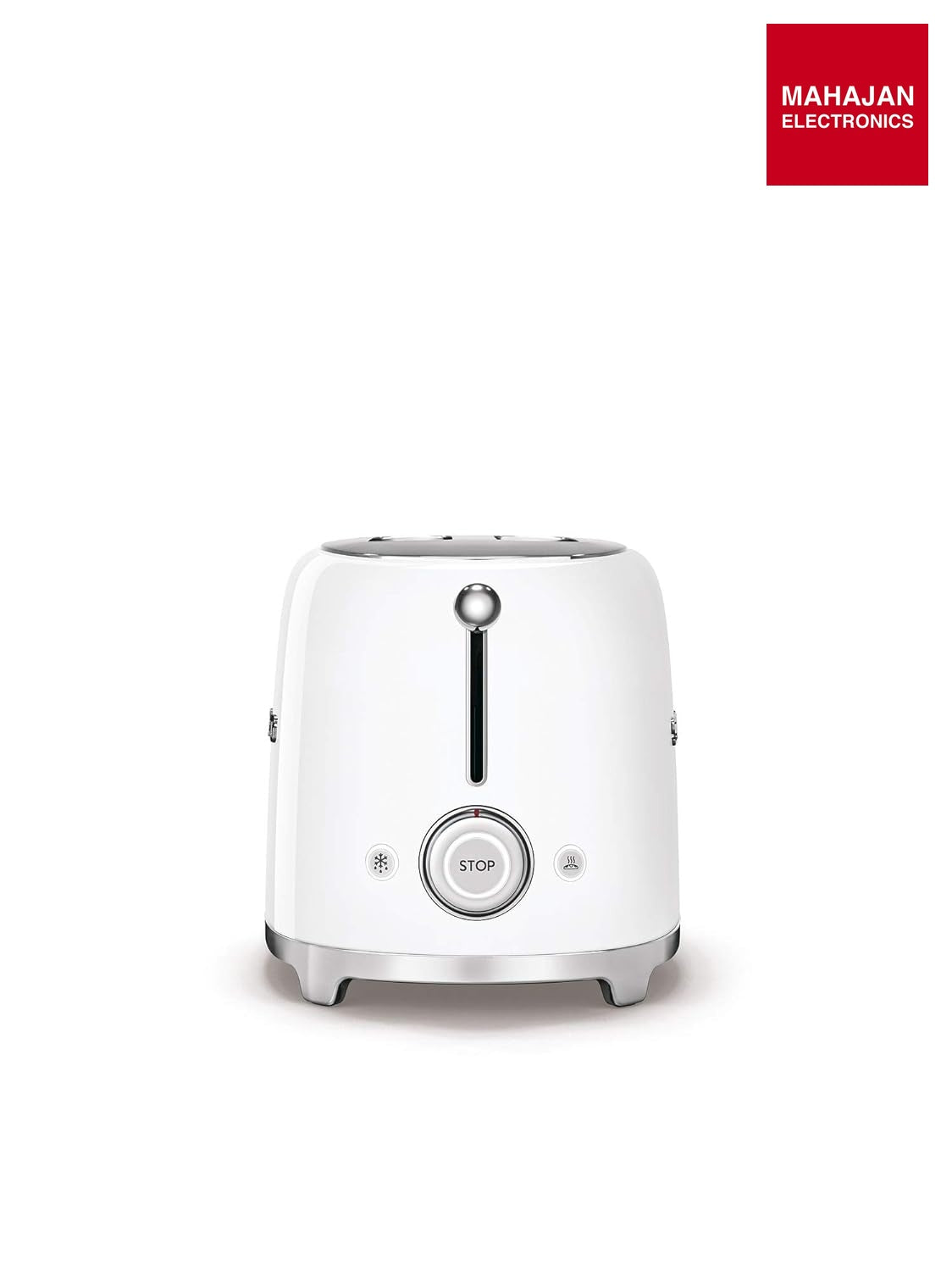 SMEG TSF01WHEU 2Slice Toaster White | 50’s Retro Style | 6 Browning Levels | Bagel, Defrost Reheat-Online – Mahajan Electronics Online.