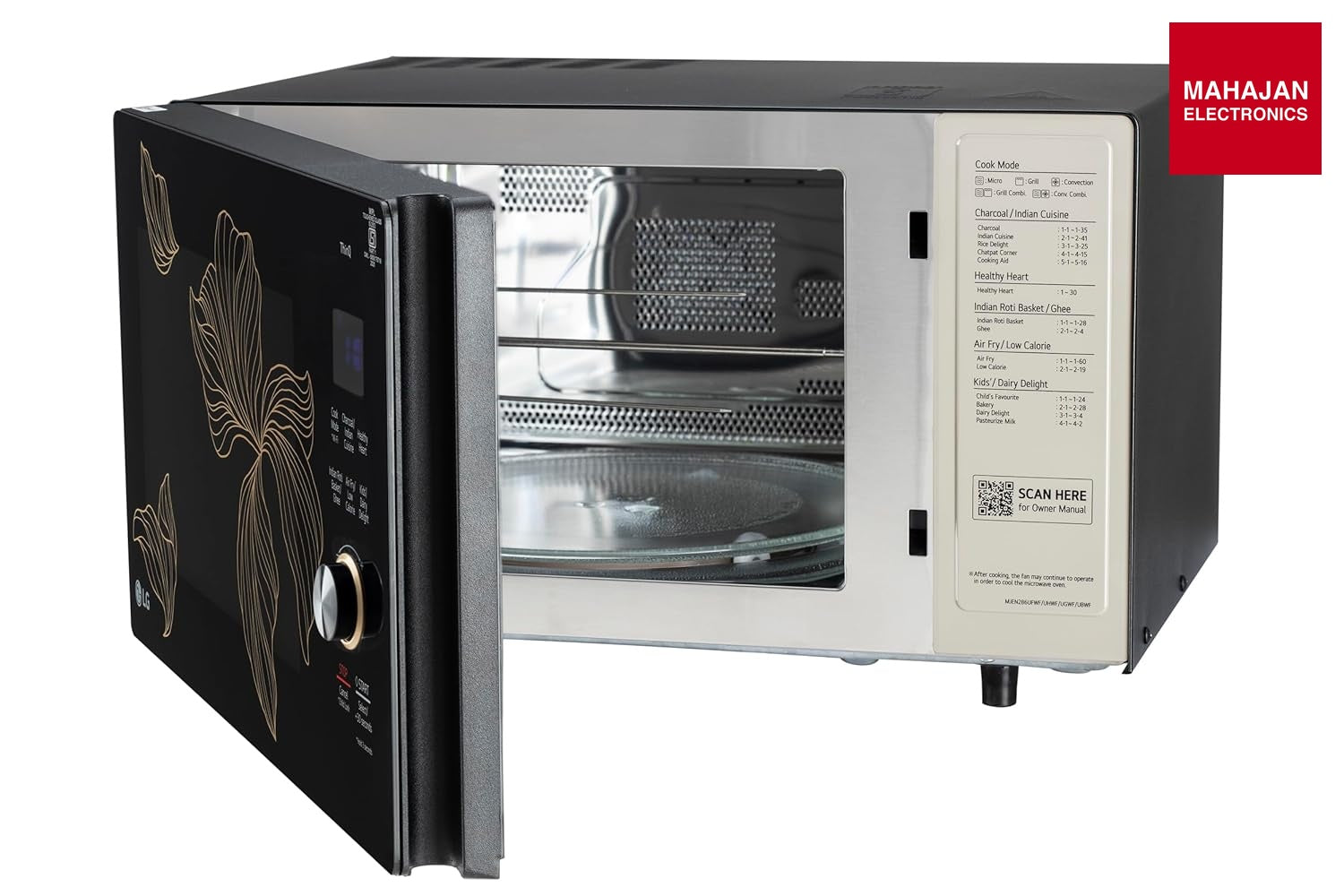 LG MJEN286UGWF 28 L, Convertible Microwave Oven with Air Fry, Charcoal Lighting Heater, Wi-Fi Enabled ( – Mahajan Electronics Online.
