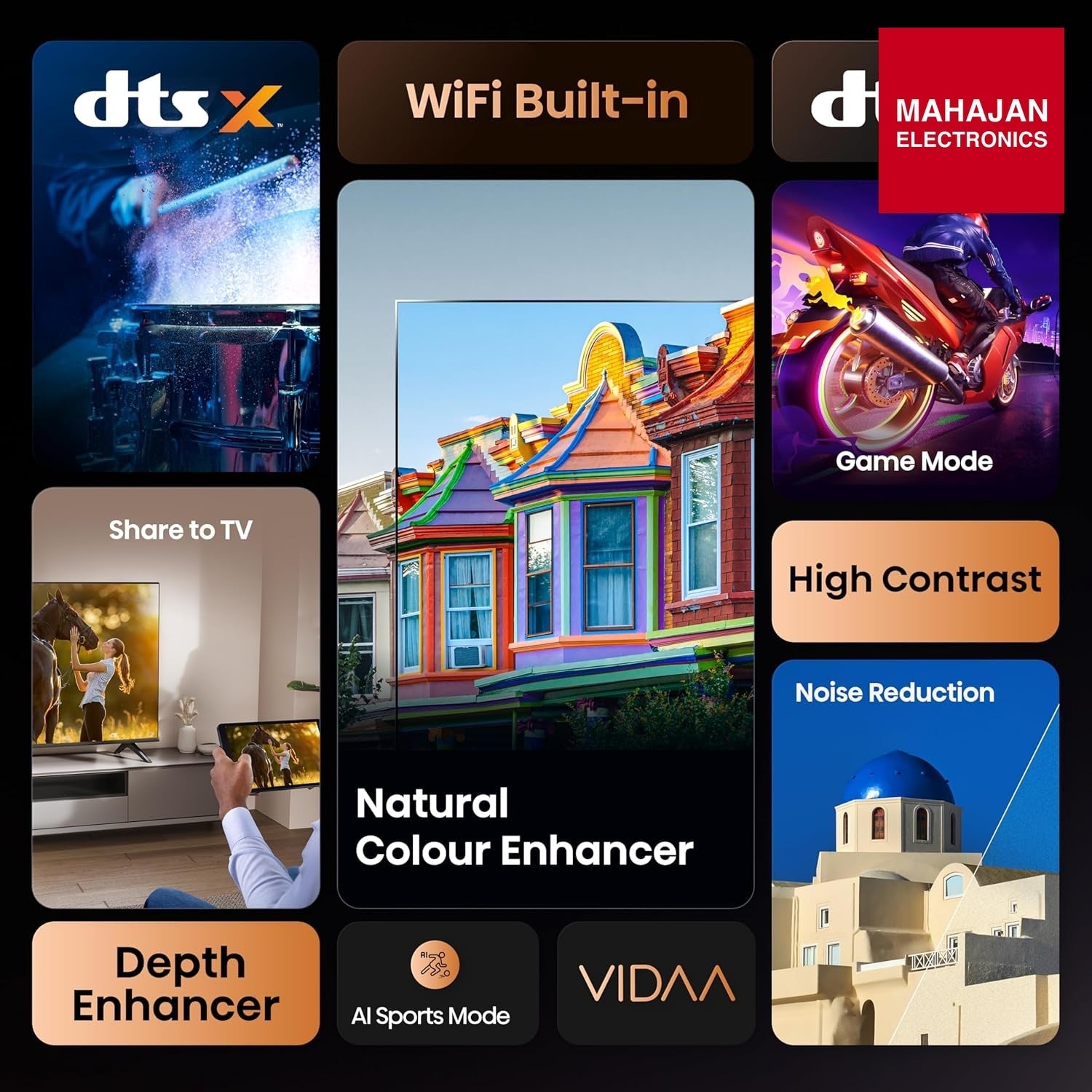 Hisense 43E4S 43 inch Smart TV, Full HD TV 43 inch, Budget Smart TV, Bezel less TV India.-Online Mahajan – Mahajan Electronics Online.