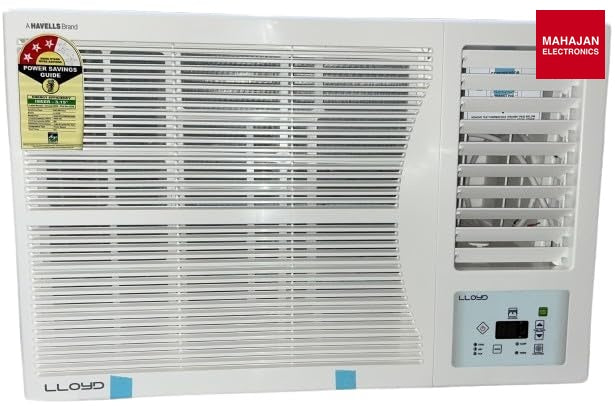 Lloyd GLW18D3FPSPR 1.5 Ton 3 Star Fixed Speed Window AC – Copper Coil | Strong Cooling @ 48°C | Clean Air – Mahajan Electronics Online.