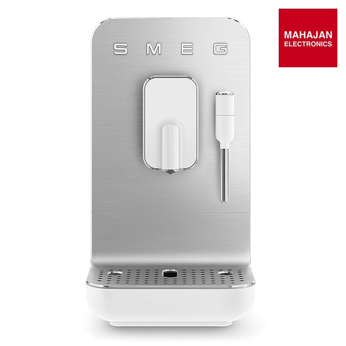 Smeg BCC12WHMEU White Automatic Coffee Machine, Original Italian Brand, One Touch Direct Bean to Cup, 6+ Hot – Mahajan Electronics Online.