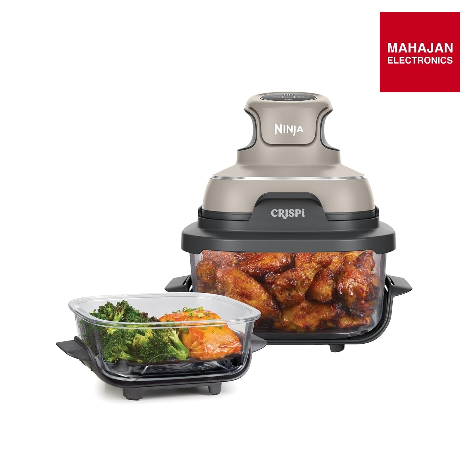 Ninja FN101EUST CRISPi Portable Air Fryer, 3.8 L, 4-in-1: Airfry, Roasting, Keeping Warm, Crispy Warming – Mahajan Electronics Online.