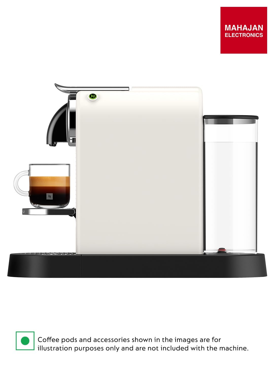 Nespresso CitiZ Coffee Machine (White)|One-Touch Brewing|40ml Espresso & 110ml Lungo |Coffee Machine for Home β Mahajan Electronics Online.