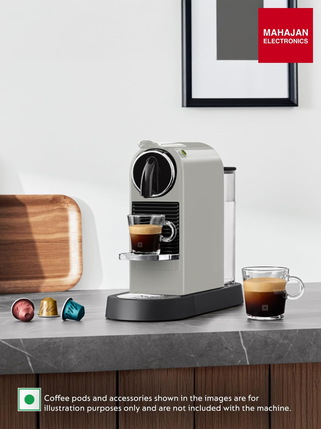 Nespresso CitiZ Coffee Machine (White)|One-Touch Brewing|40ml Espresso & 110ml Lungo |Coffee Machine for Home β Mahajan Electronics Online.